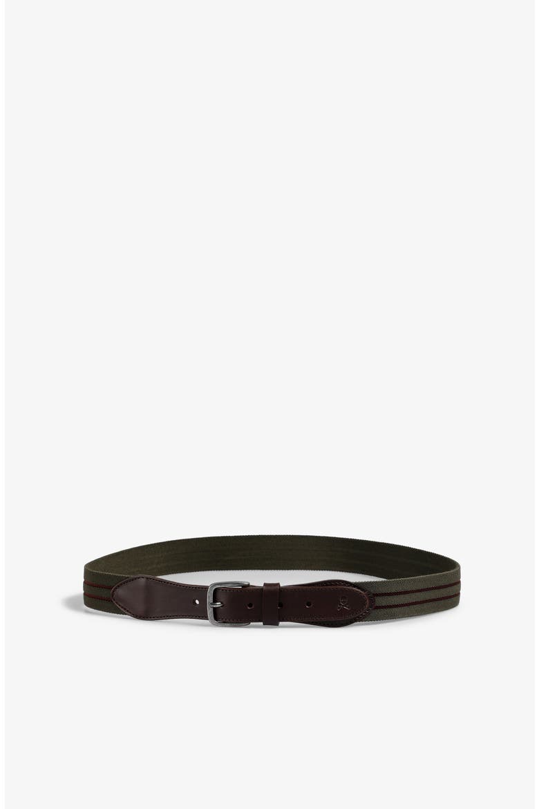 Stripes Elastic Belt, Alternate, color, Khaki