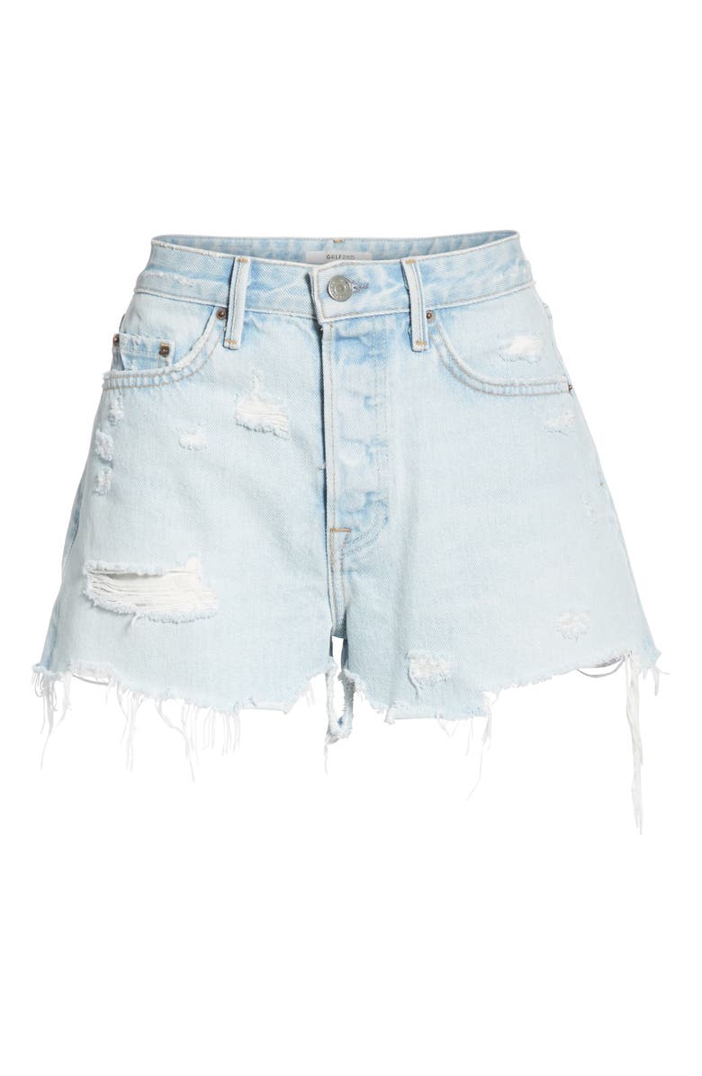 GRLFRND Helena Denim Shorts, Alternate, color, 