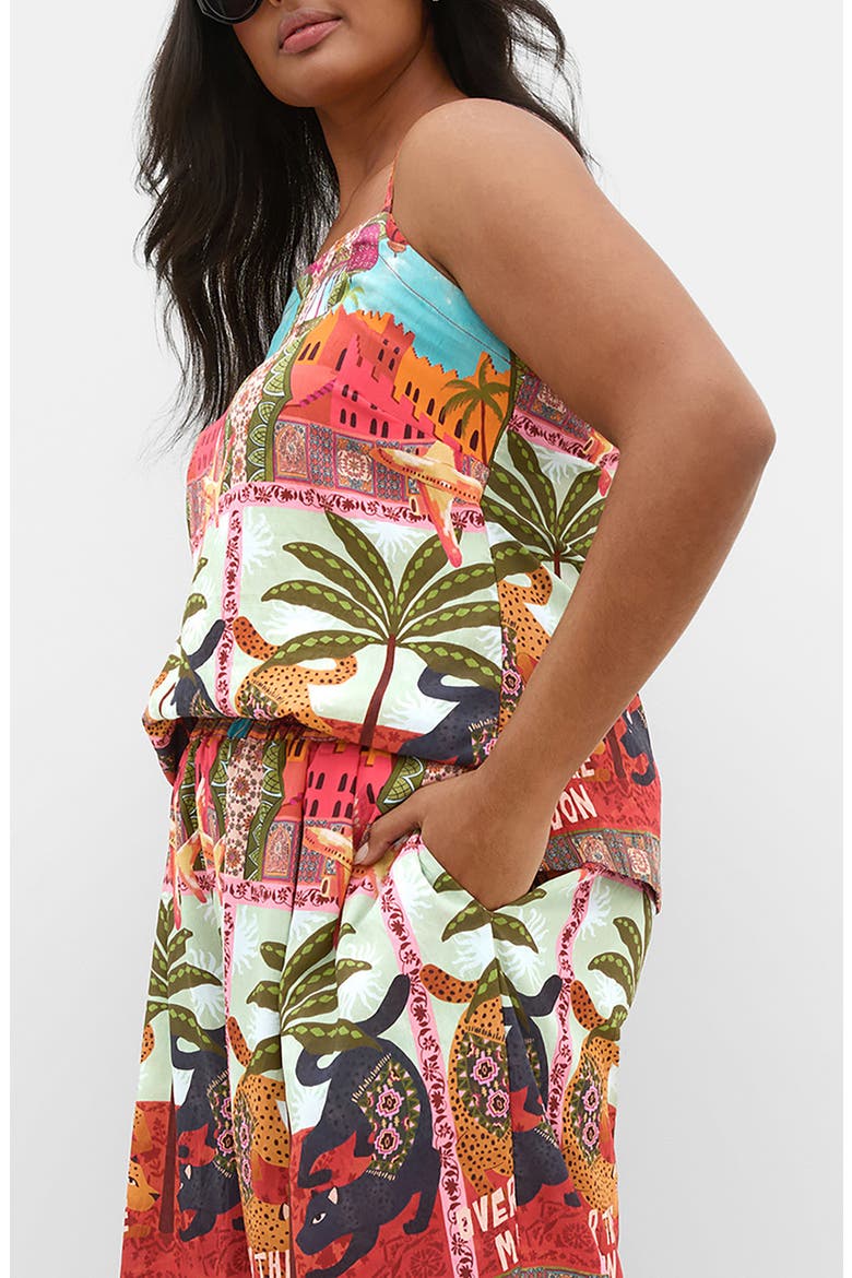 Capri Print Cami, Alternate, color, FOOLS PARADISE