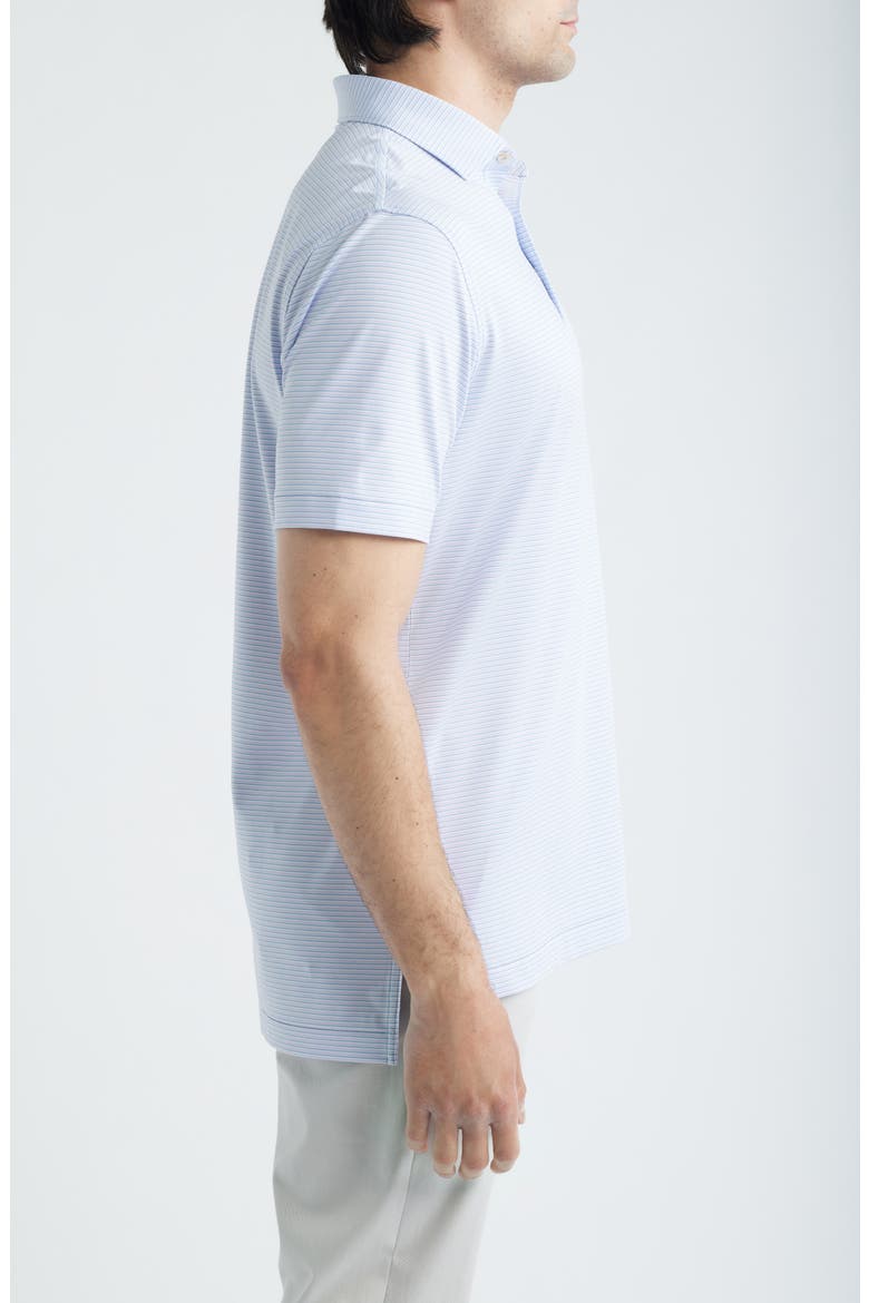 Sumner Stripe Performance Jersey Polo, Alternate, color, LAKESIDE
