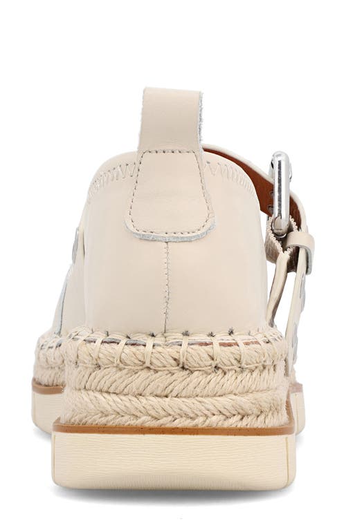Mia Valri Espadrille Mary Jane Flat In Bone