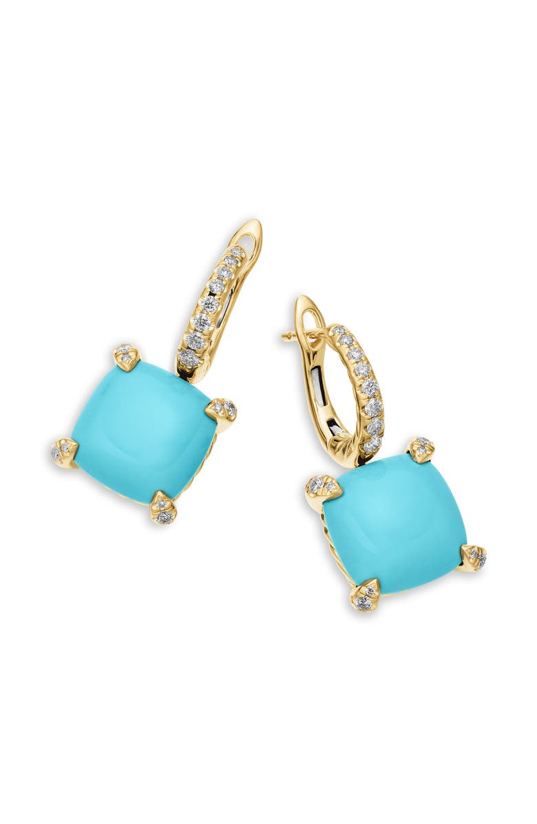 David Yurman Chatelaine<sup>®</sup> Huggie Hoop Drop Earrings, Alternate, color, 