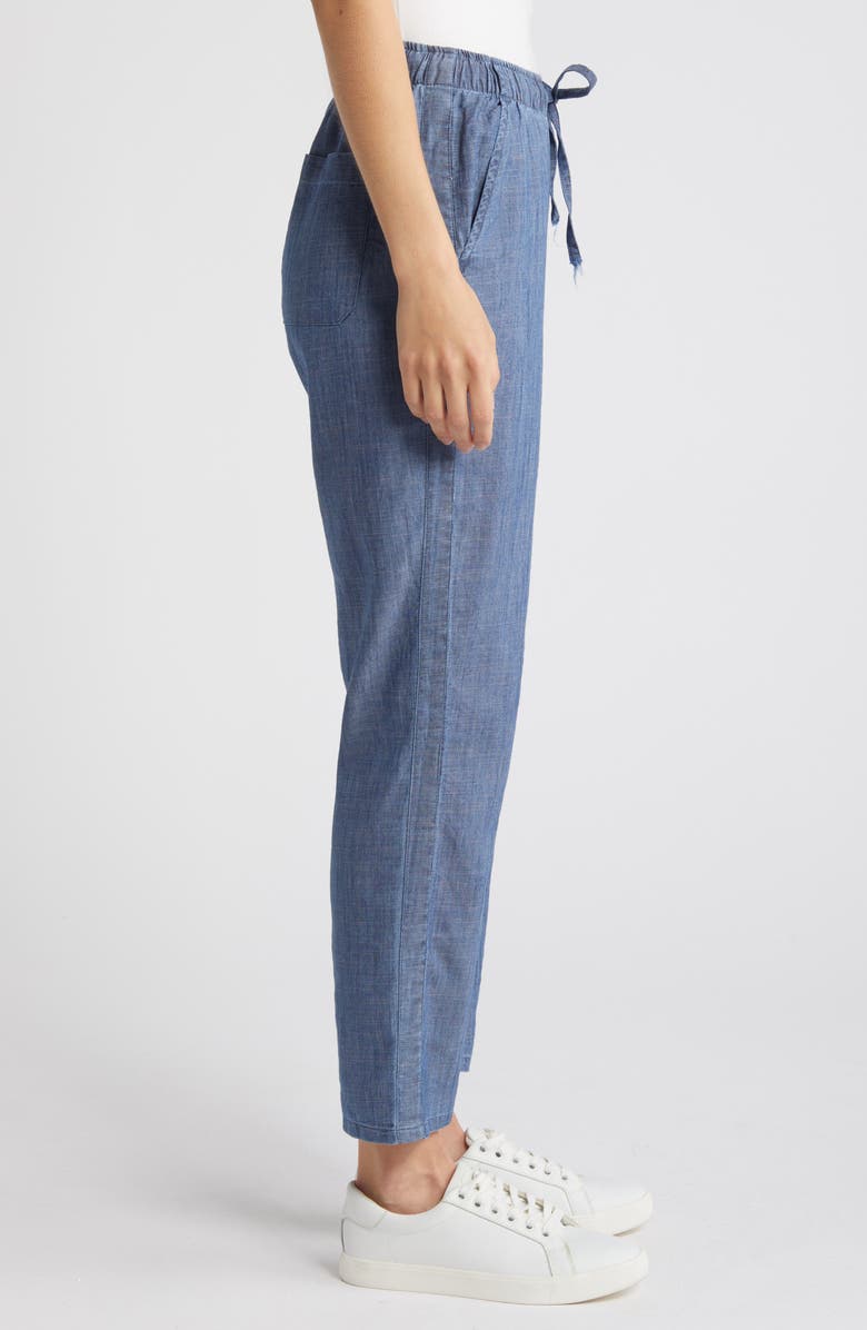 Caslon<sup>®</sup> Drawstring Chambray Pants, Alternate, color,
