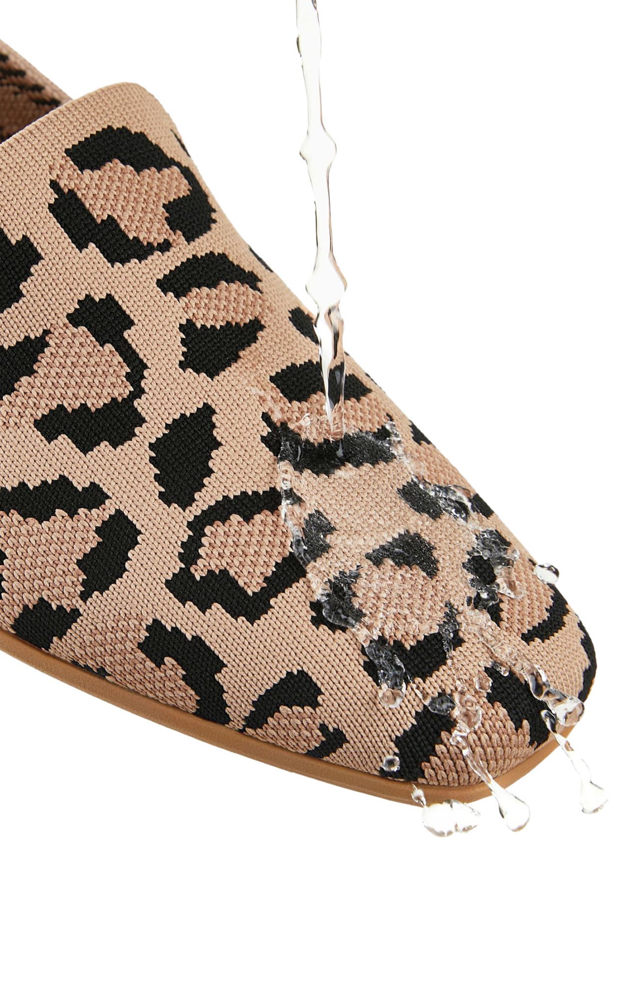 VIVAIA Water-Repellent Square-Toe Loafers, Alternate, color, Dark Leopard