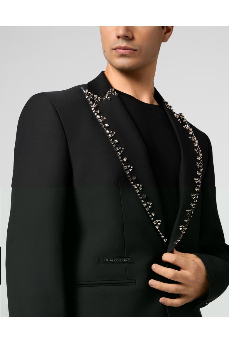 Blazer Lord Fit Lapel Studs Men, Alternate, color, black