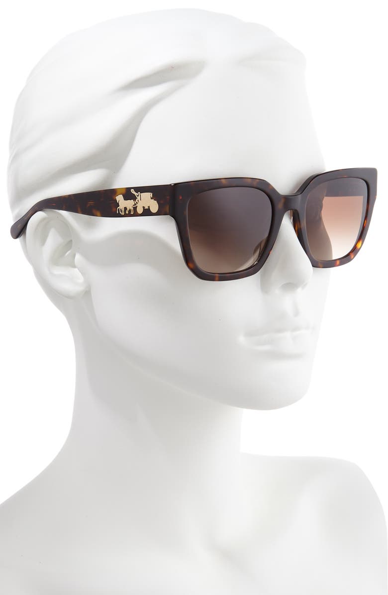 COACH 53mm Gradient Square Sunglasses, Alternate, color, 