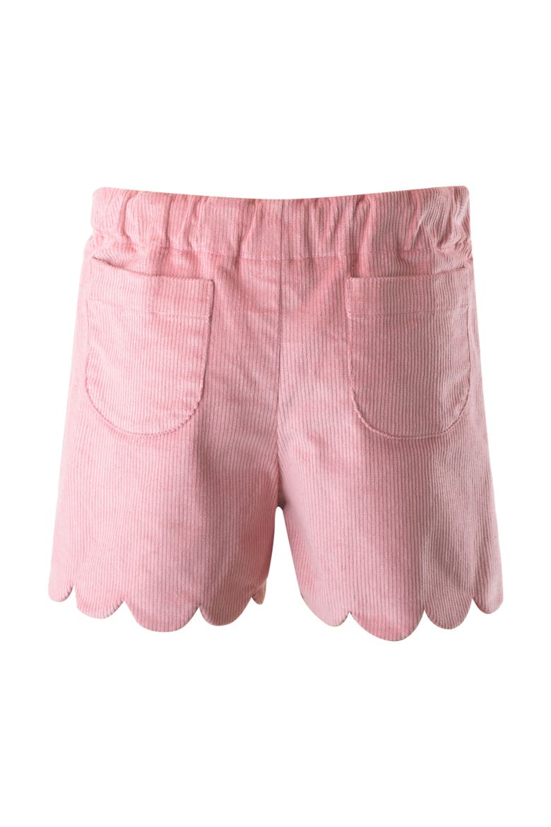 Scalloped Corduroy Shorts, Alternate, color, Pink