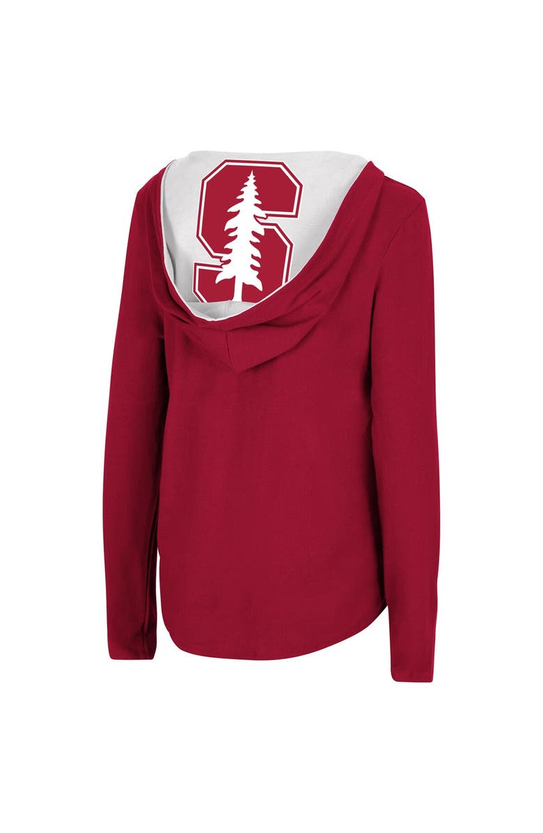 COLOSSEUM Women's Colosseum Cardinal Stanford Cardinal Catalina Hoodie Long Sleeve T-Shirt, Alternate, color, 