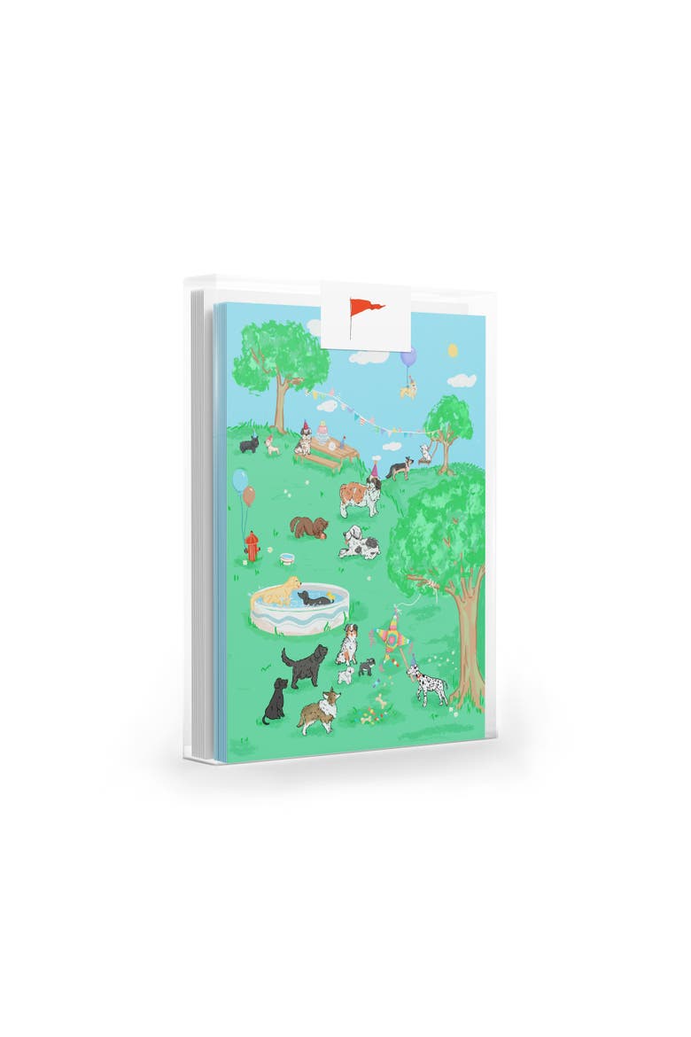 Dog Party Set of 8 Greeting Cards, Main, color, Multi-Pack