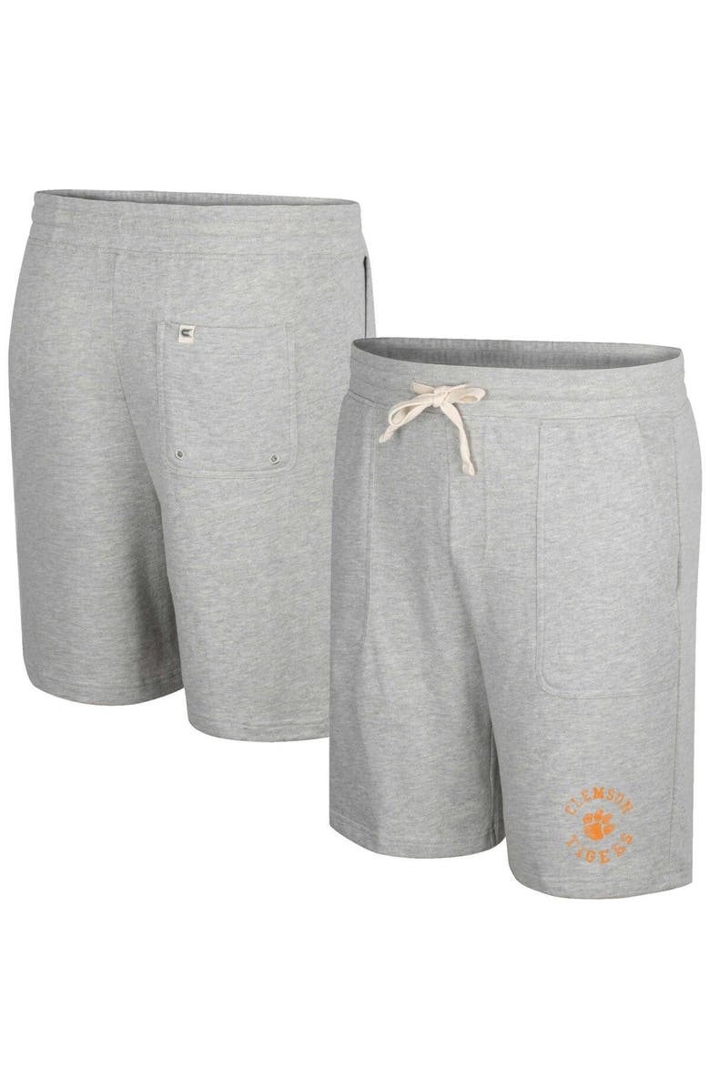 COLOSSEUM Men's Colosseum Heather Gray Clemson Tigers Love To Hear This Terry Shorts, Main, color, Heather Gray