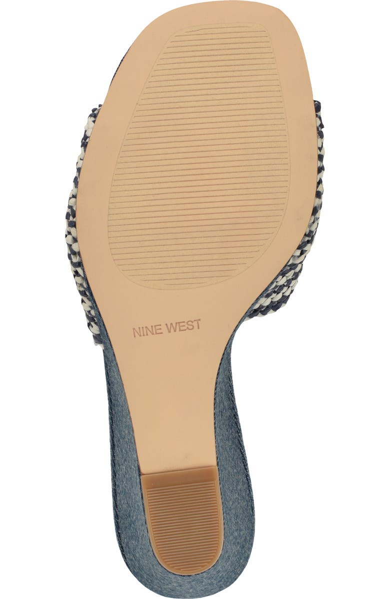Nine West Nessla Wedge Sandal, Alternate, color, Medium Blue