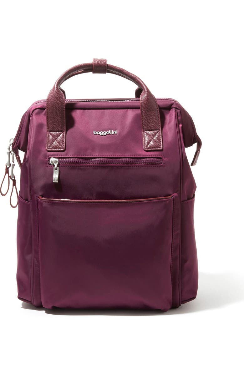 BAGGALLINI Soho Laptop Backpack, Main, color, Mulberry Twill