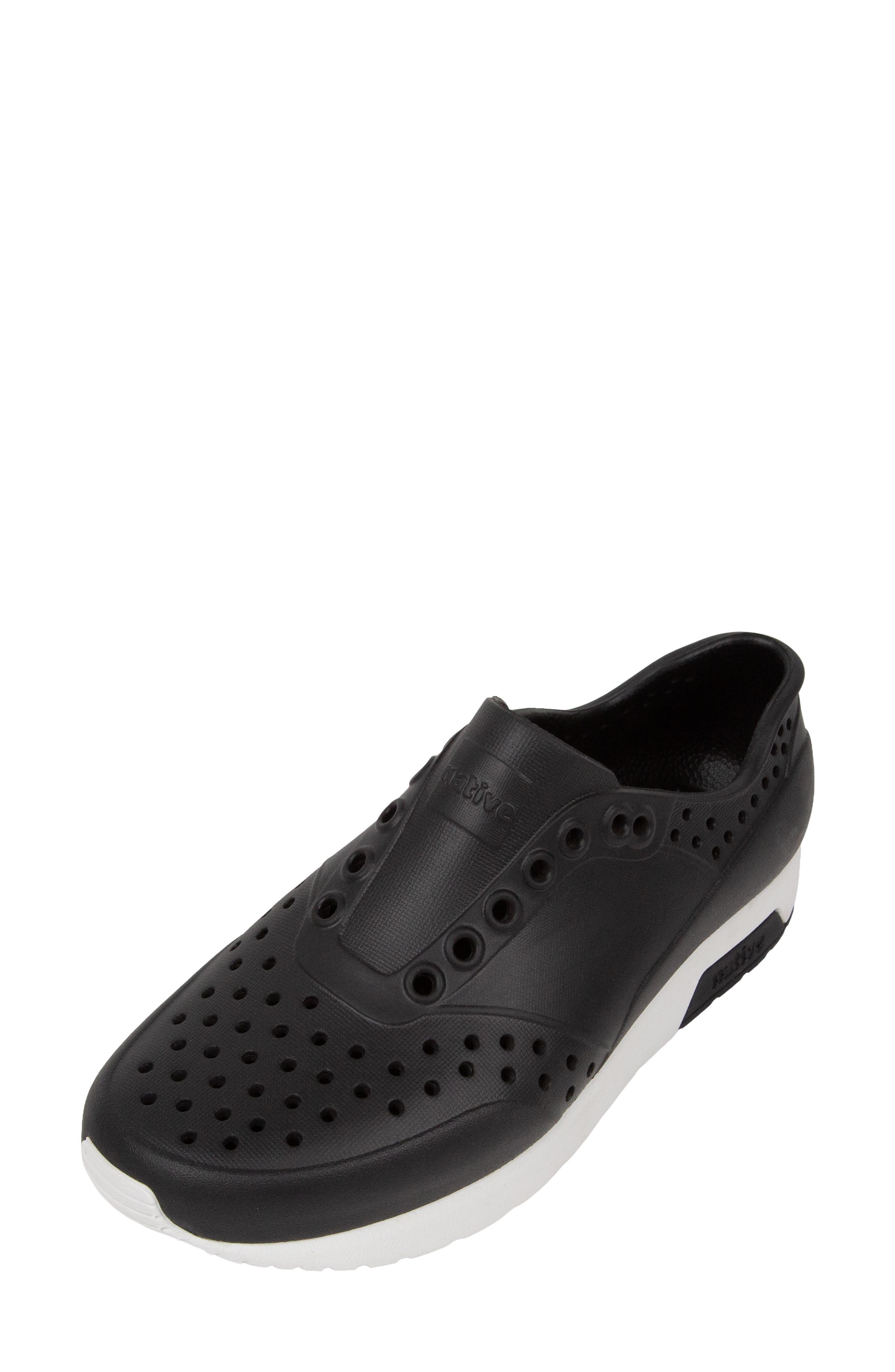 Lennox Wanderfoam Slip-On Sneaker, Main, color, JIFFY BLACK/ SHELL WHITE
