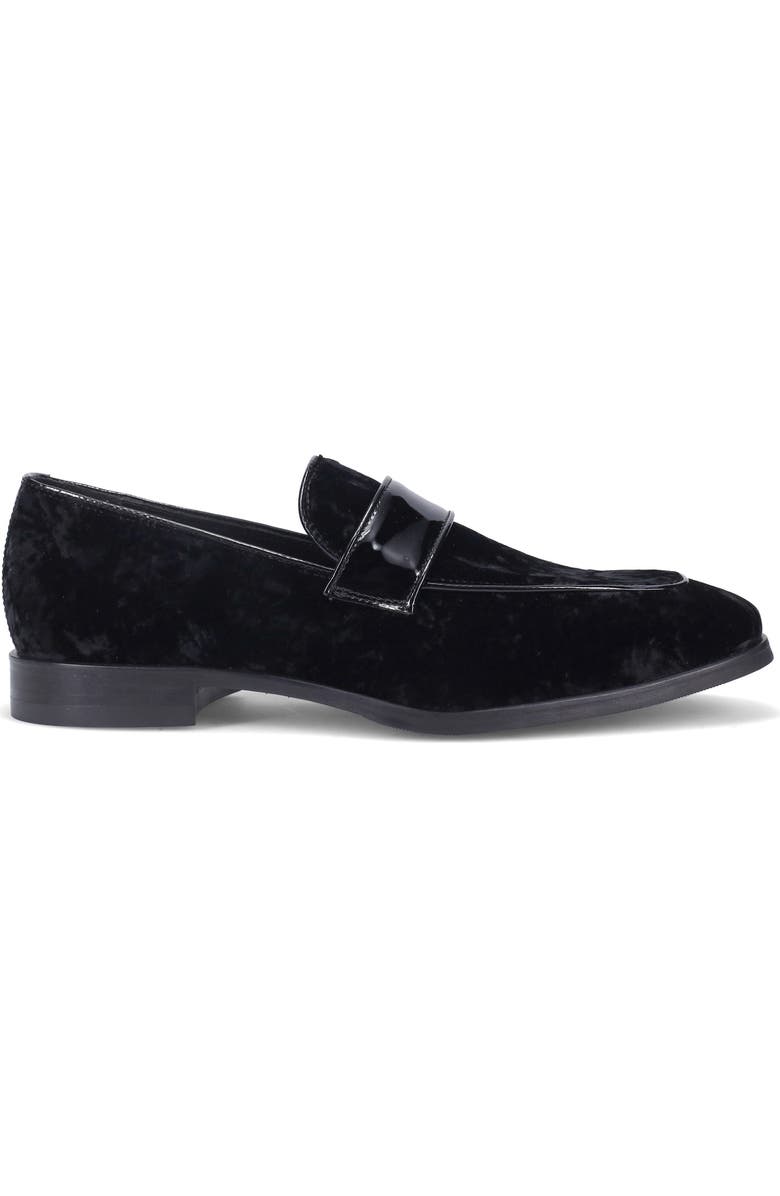Ron White Tate Moc Toe Loafer, Alternate, color, Black