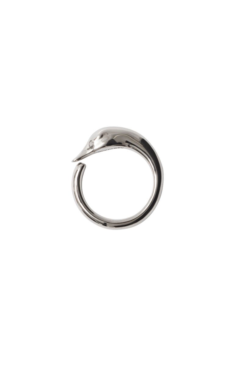 Burberry Duck Ring, Alternate, color, Silver