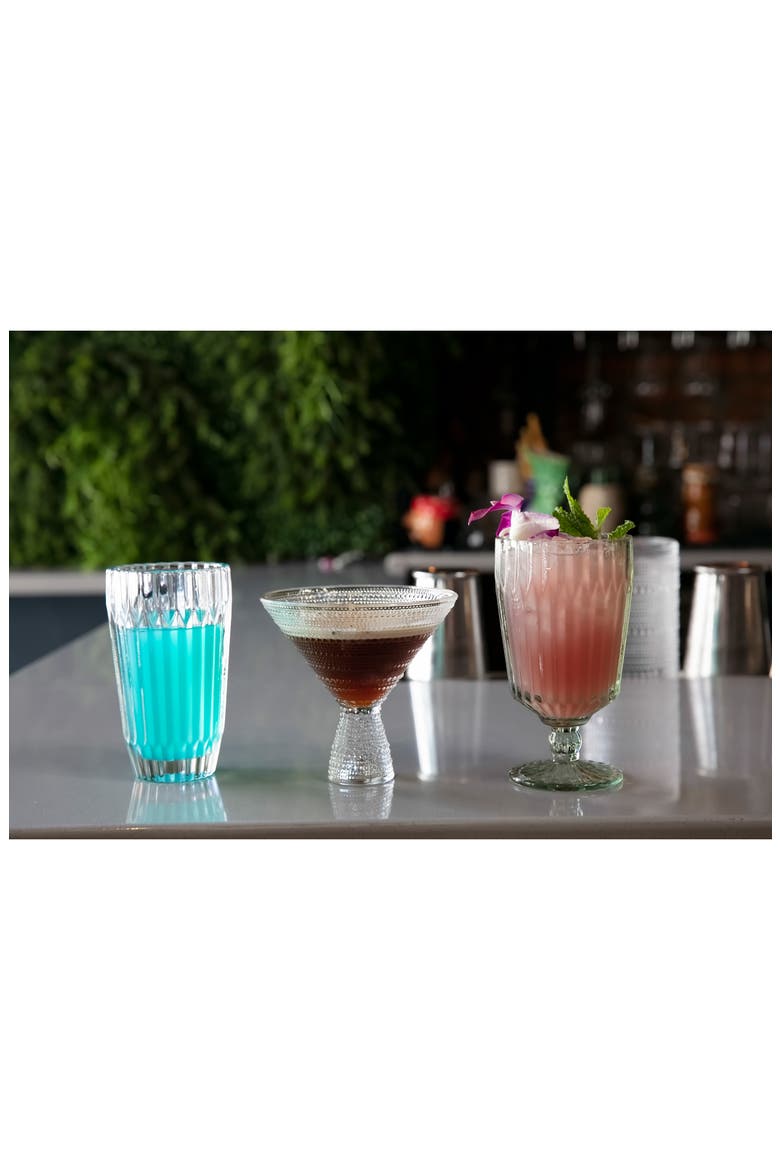 Archie Set of 6 Clear Goblets, Alternate, color, CLEAR
