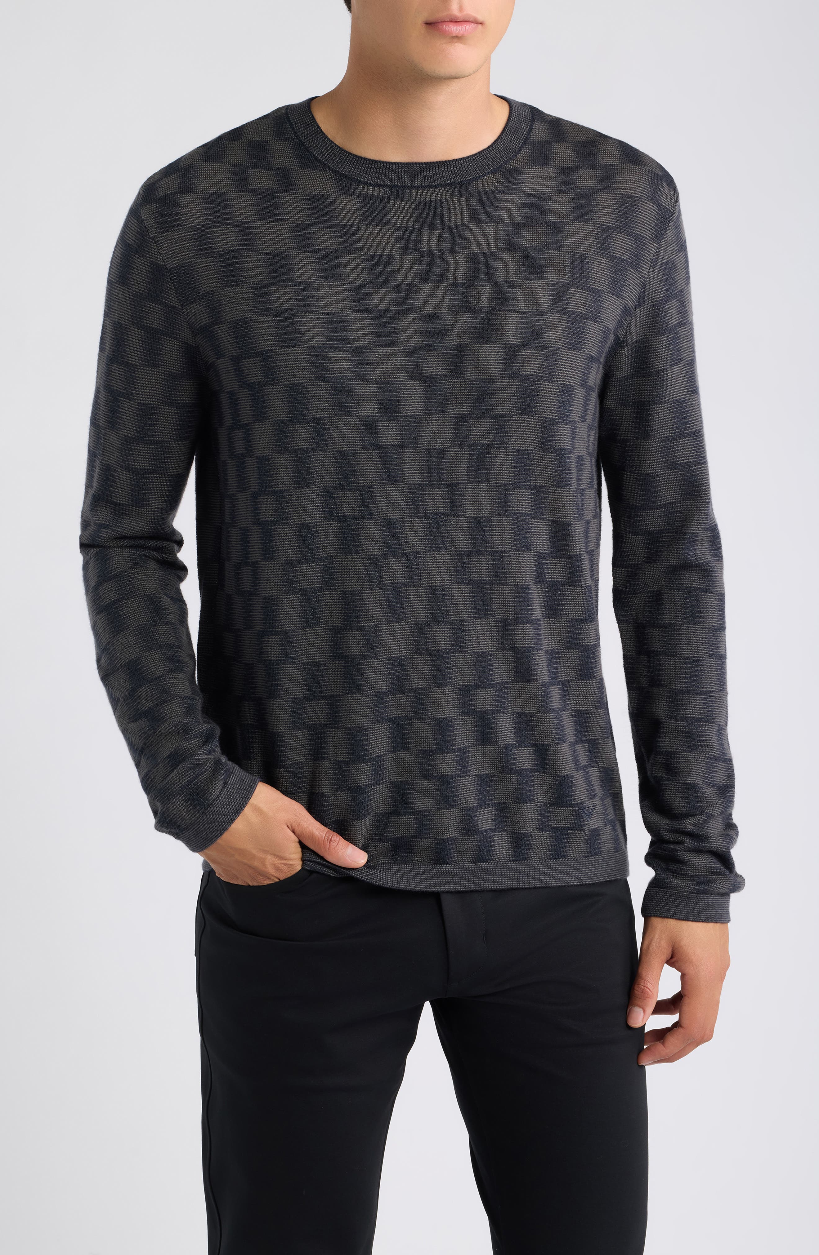 Emporio Armani Wool Crewneck Sweater (Men) | Nordstrom