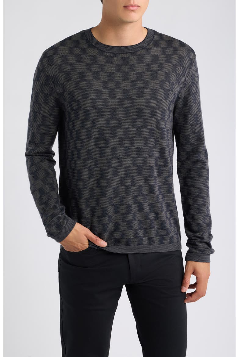 Wool Crewneck Sweater, Main, color, NAVY