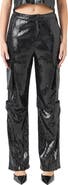 Endless Rose Sequin Wide Leg Cargo Pants