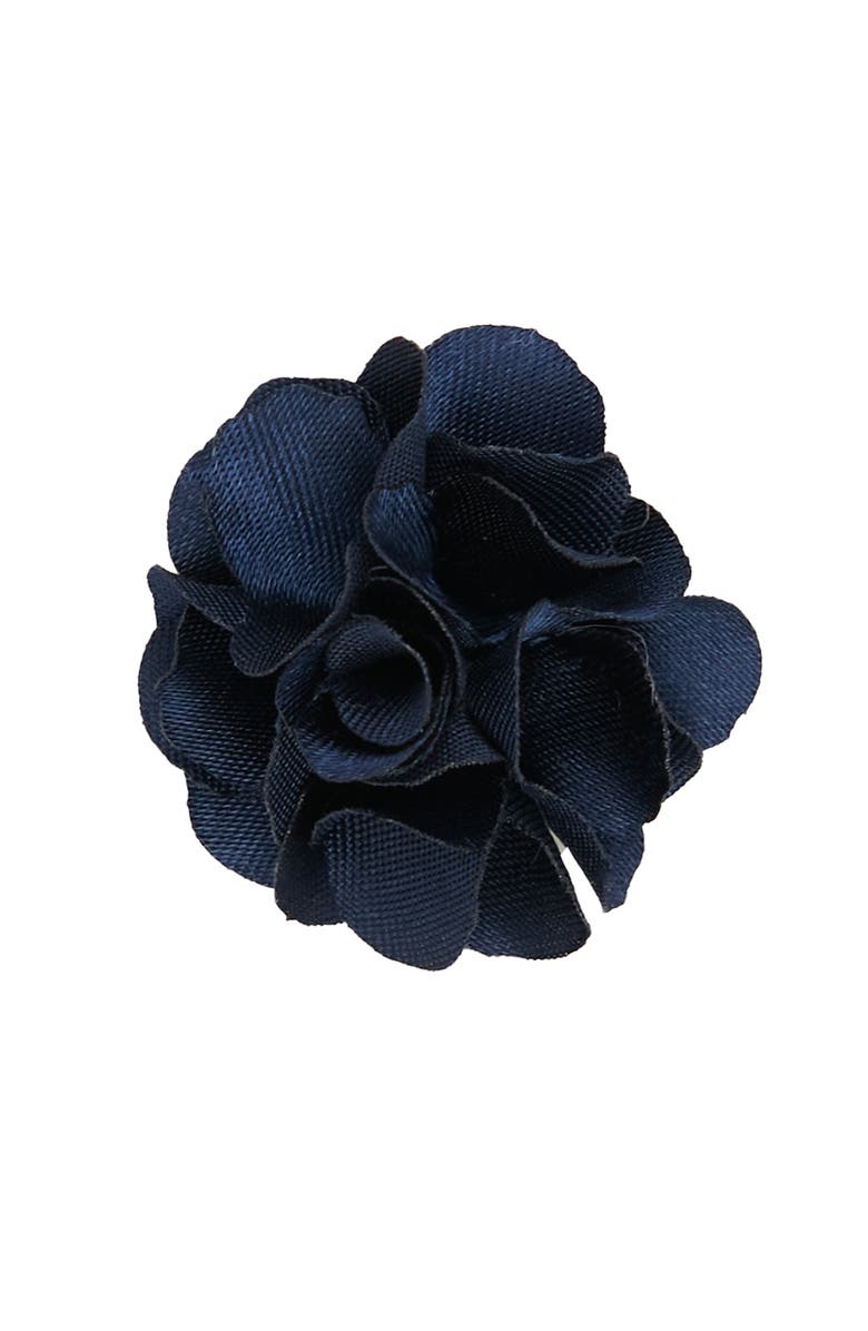 Brooklyn Brigade Men's Flower Lapel Pin, Main, color, Slate