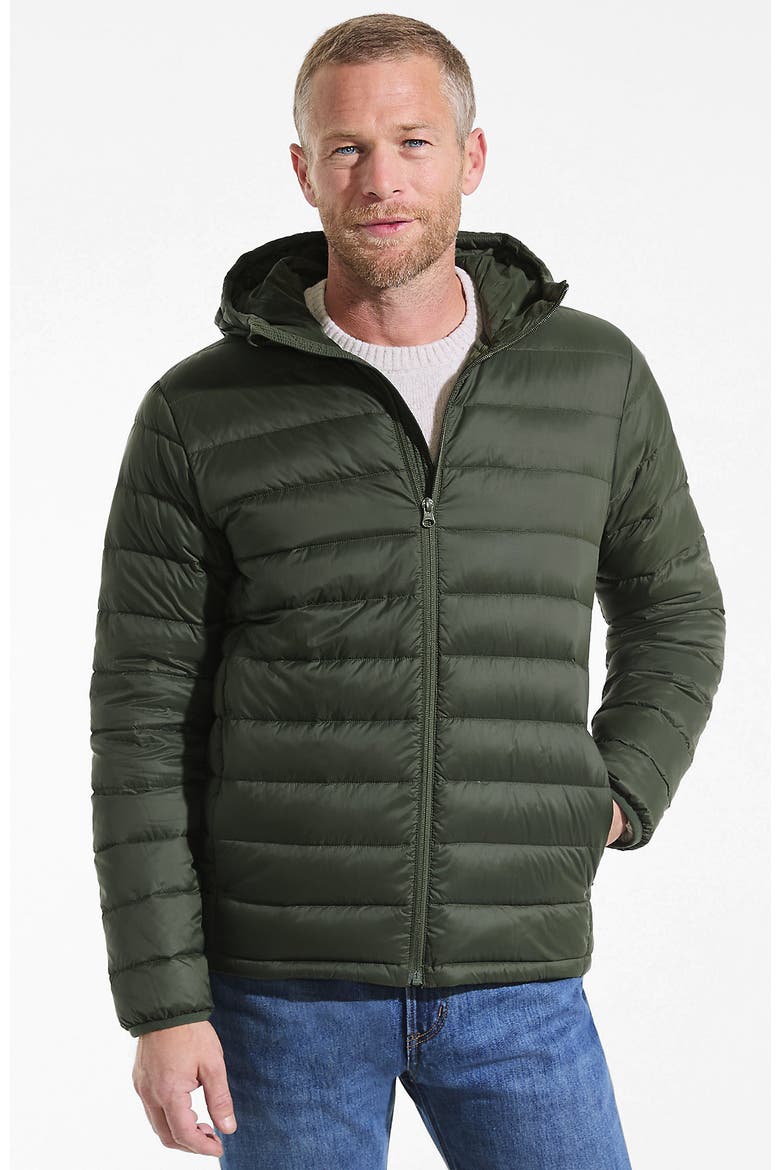 Wanderweight Ultralight Packable Hooded Down Jacket, Main, color, Darkest Olive
