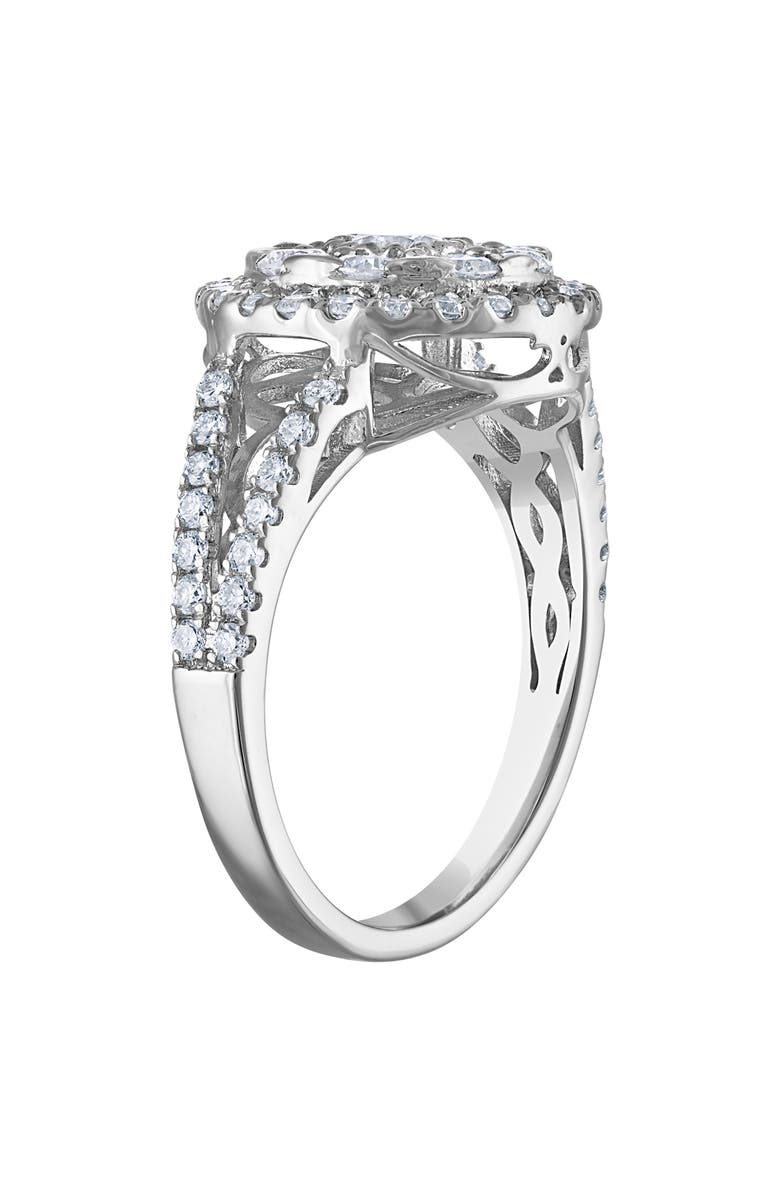 FZN Sterling Silver Lab Grown Diamond Ring, Alternate, color, Silver