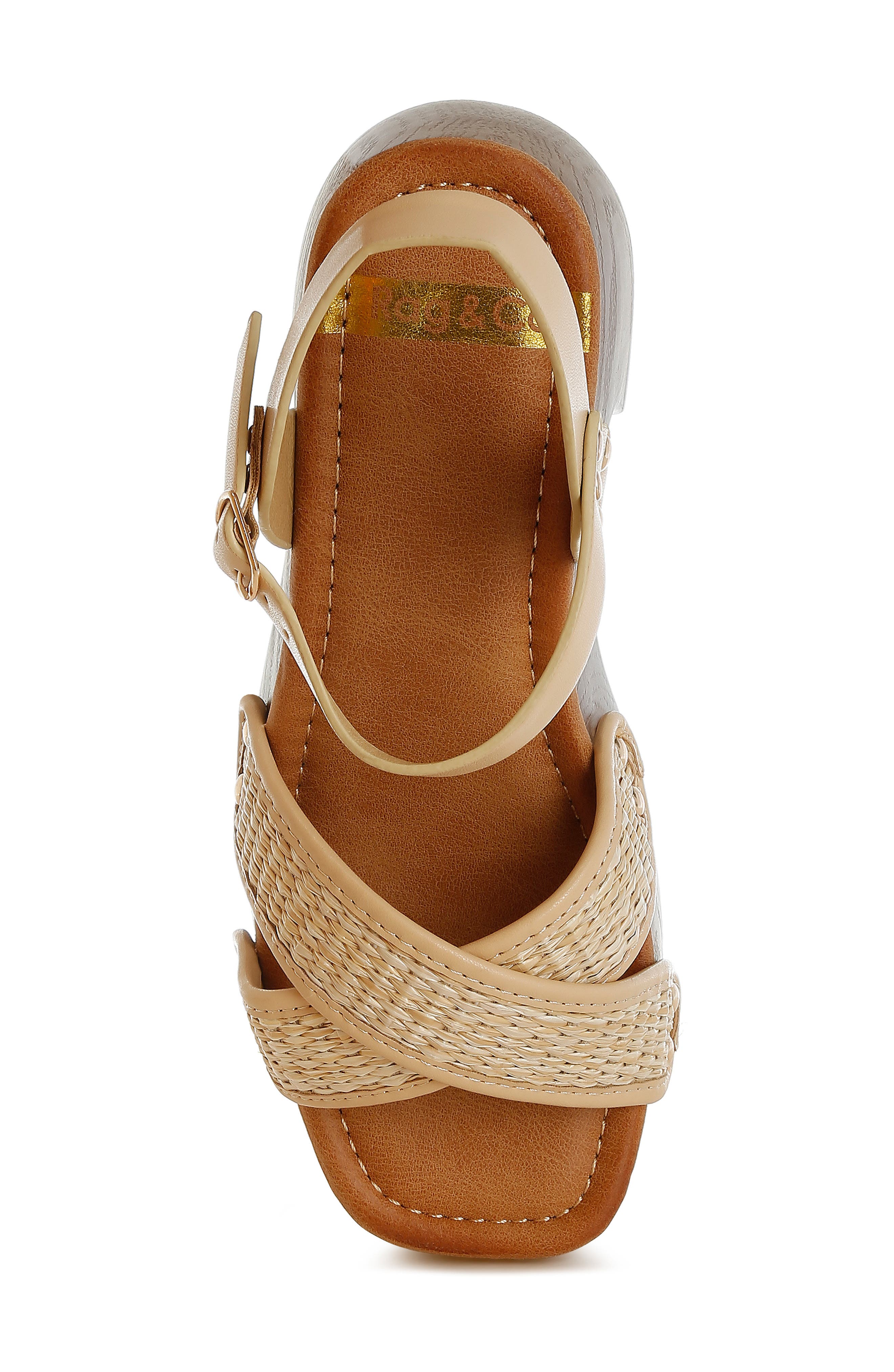Qasa Platform Sandal, Alternate, color, NATURAL