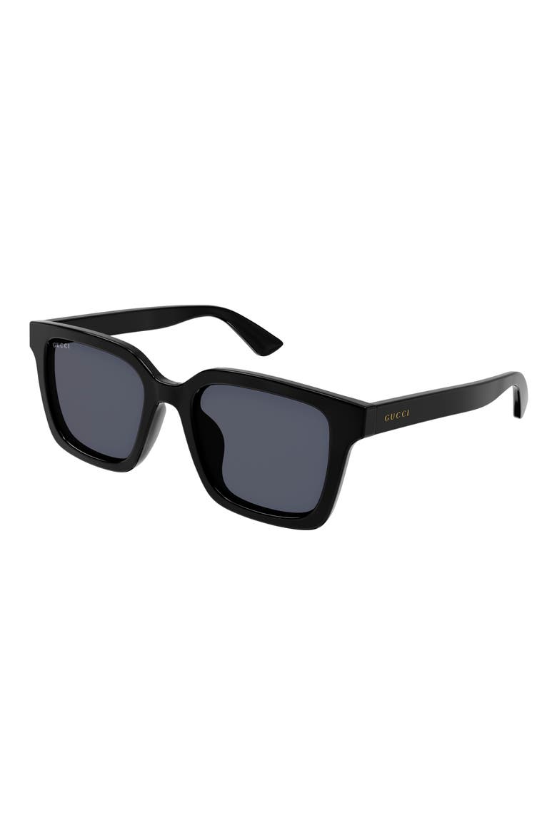 54mm Square Sunglasses, Alternate, color, BLACK/ GREY