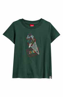Kids' Coneman Embroidered Cotton Graphic T-Shirt