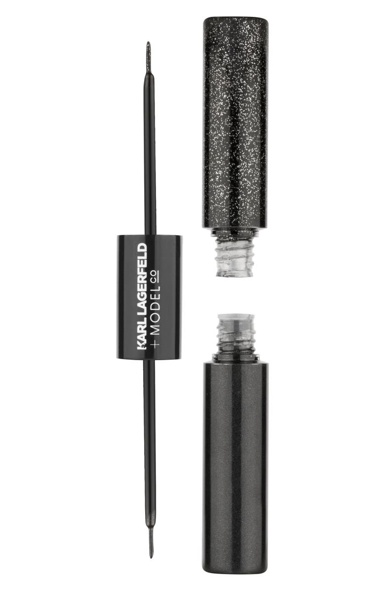 MODELCO KARL LAGERFELD + MODELCO Kiss Me Karl Glitter Eyeliner Duo, Main, color, 