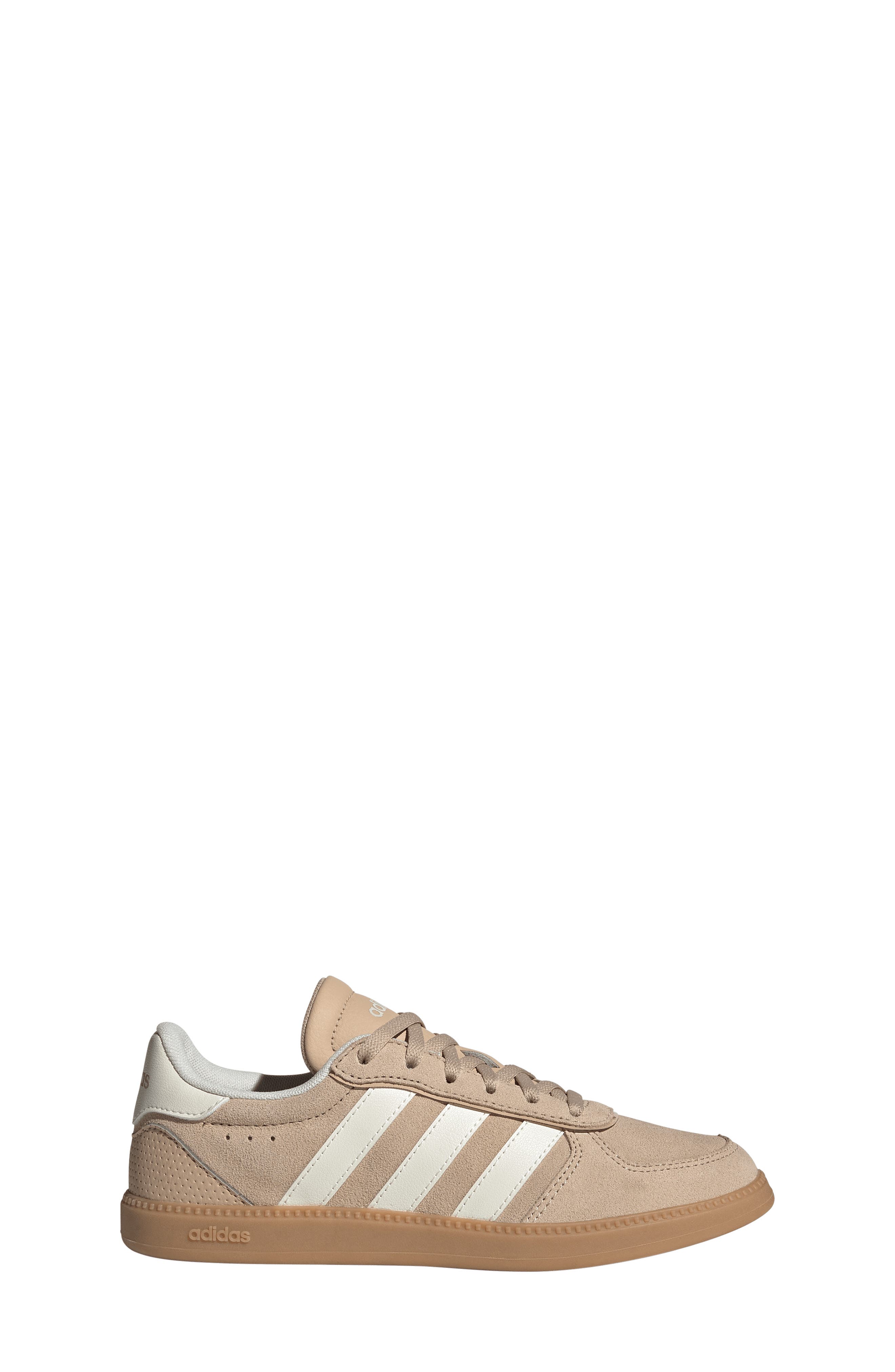 adidas Kids' Breaknet Sleek Sneaker, Alternate, color, Magic Beige/ Off White/ Gum 3