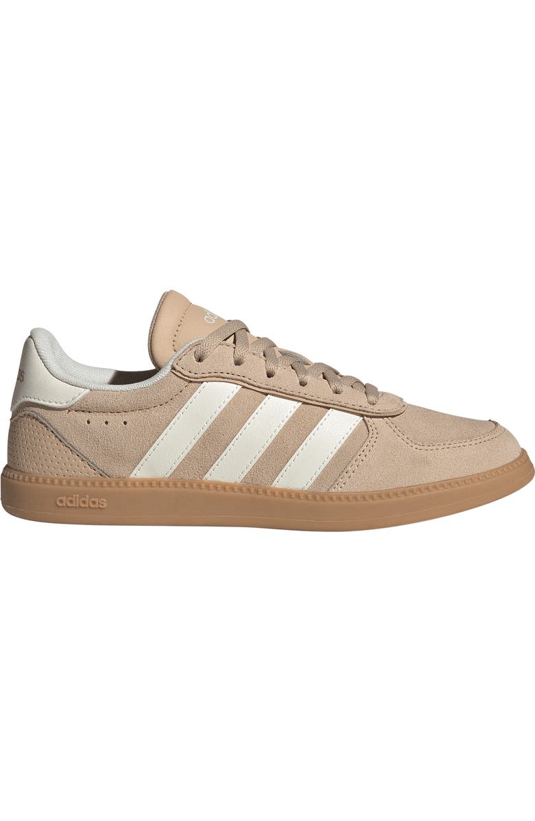 adidas Kids' Breaknet Sleek Sneaker, Alternate, color, Magic Beige/ Off White/ Gum 3
