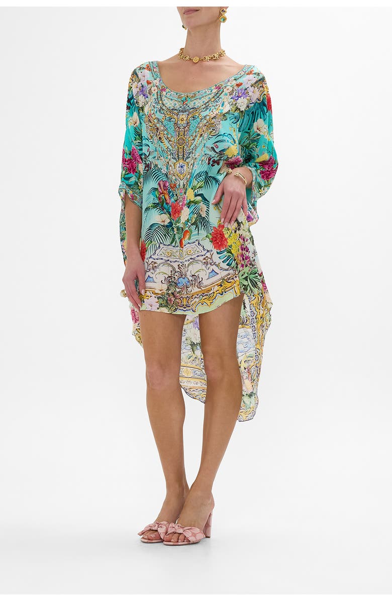 Camilla Scoop Back Hem Dress Gardens Of Queluz, Alternate, color, 