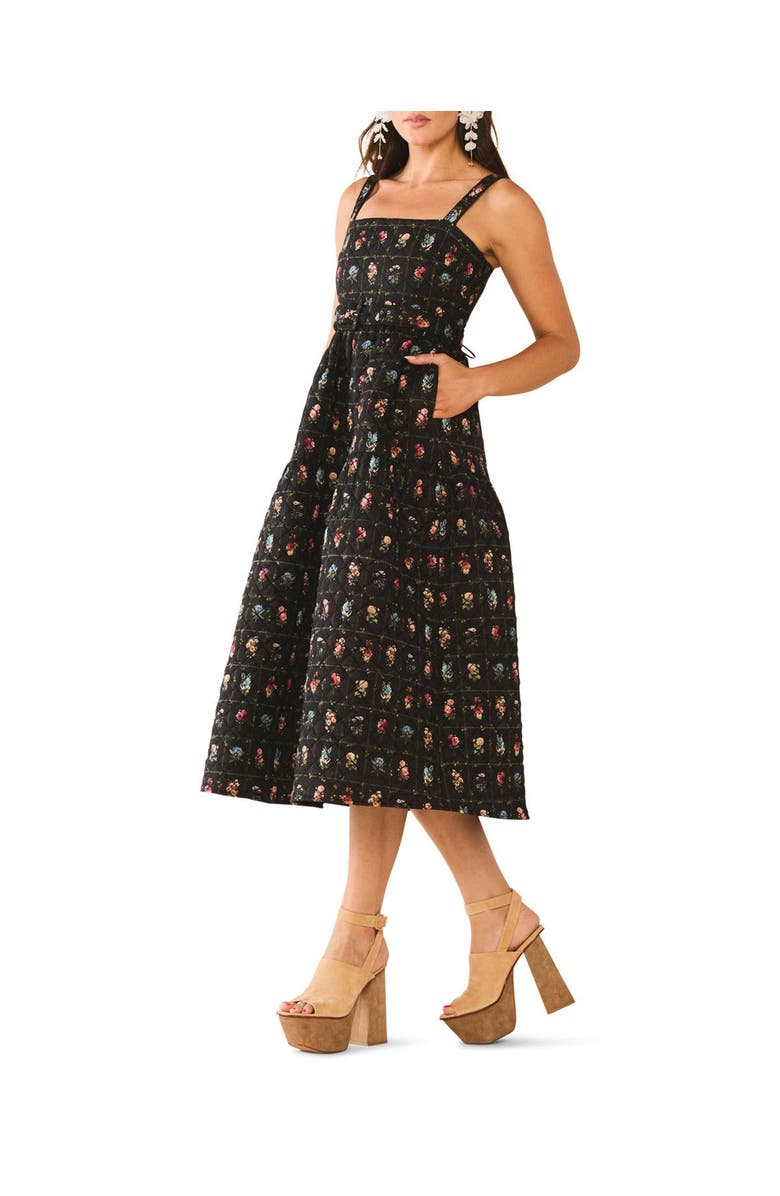 Eddy Willa Dress, Alternate, color, Quilted Florence Black Floral