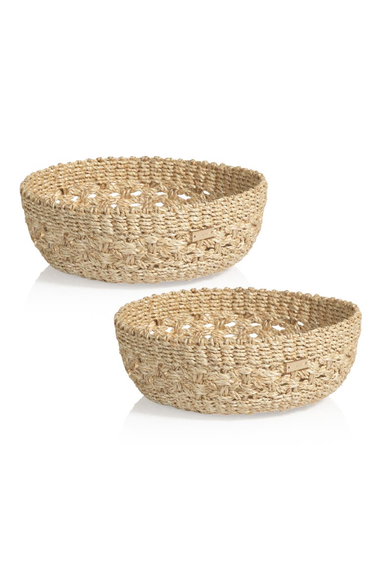 Myra Abaca Set of 2 Baskets, Main, color, NATURAL