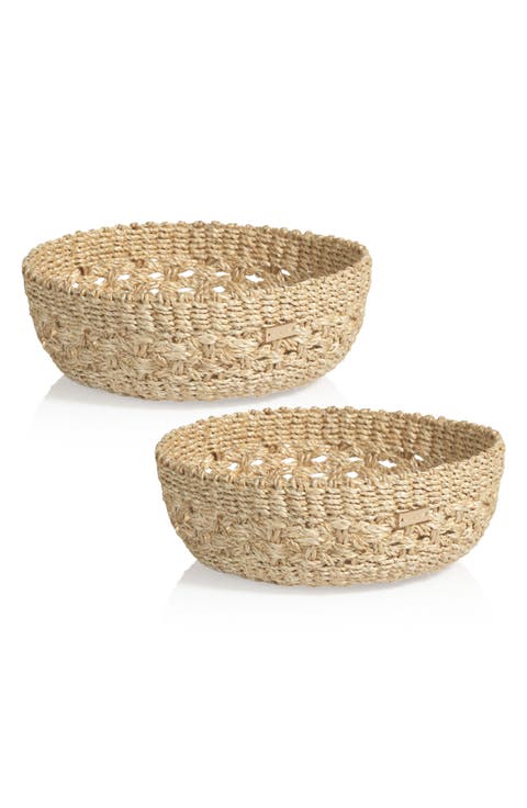 Myra Abaca Set of 2 Baskets