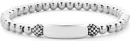 LAGOS Sterling Silver Caviar Bead Stretch Bracelet
