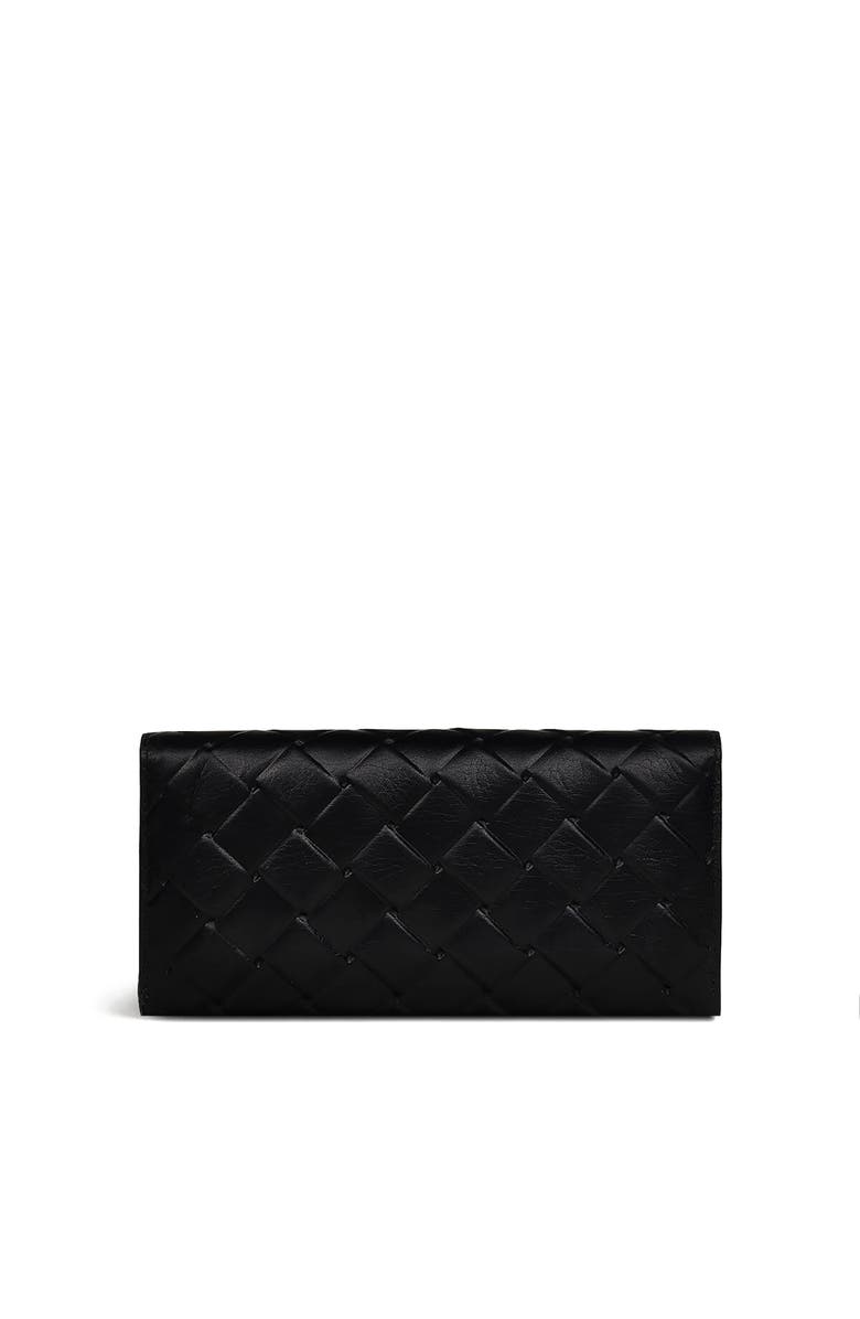 Radley Weaver Lane Large Flapover Wallet, Alternate, color, Black