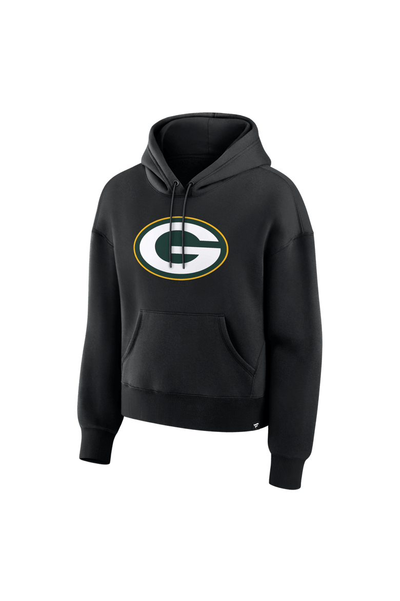 Women's Fanatics Black Green Bay Packers Essential Legacy Hoodie, Alternate, color, Black