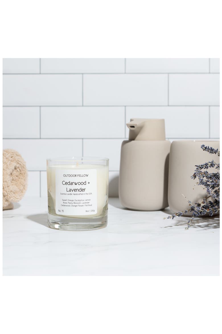 No. 15 Cedarwood + Lavender Scented Candle, Alternate, color, CEDARWOOD/ LAVENDAR
