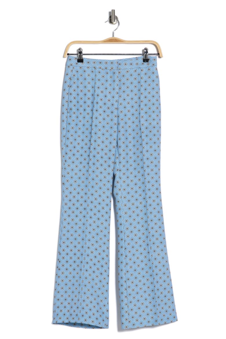 Tile Wide Leg Pants, Alternate, color, FRENCH BLUE TILE PRINT