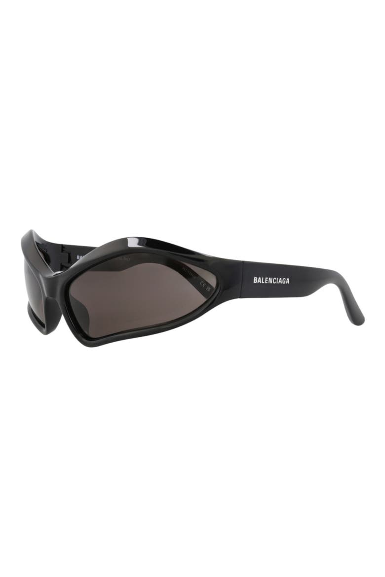 77mm Cat Eye Sunglasses, Alternate, color, BLACK BLACK GREY