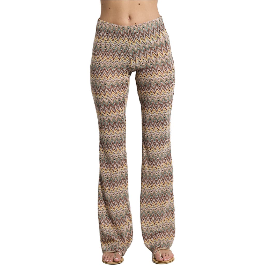 Gottex Beach Life Desert Mirage High Waist Flare Beach Pants In Multi