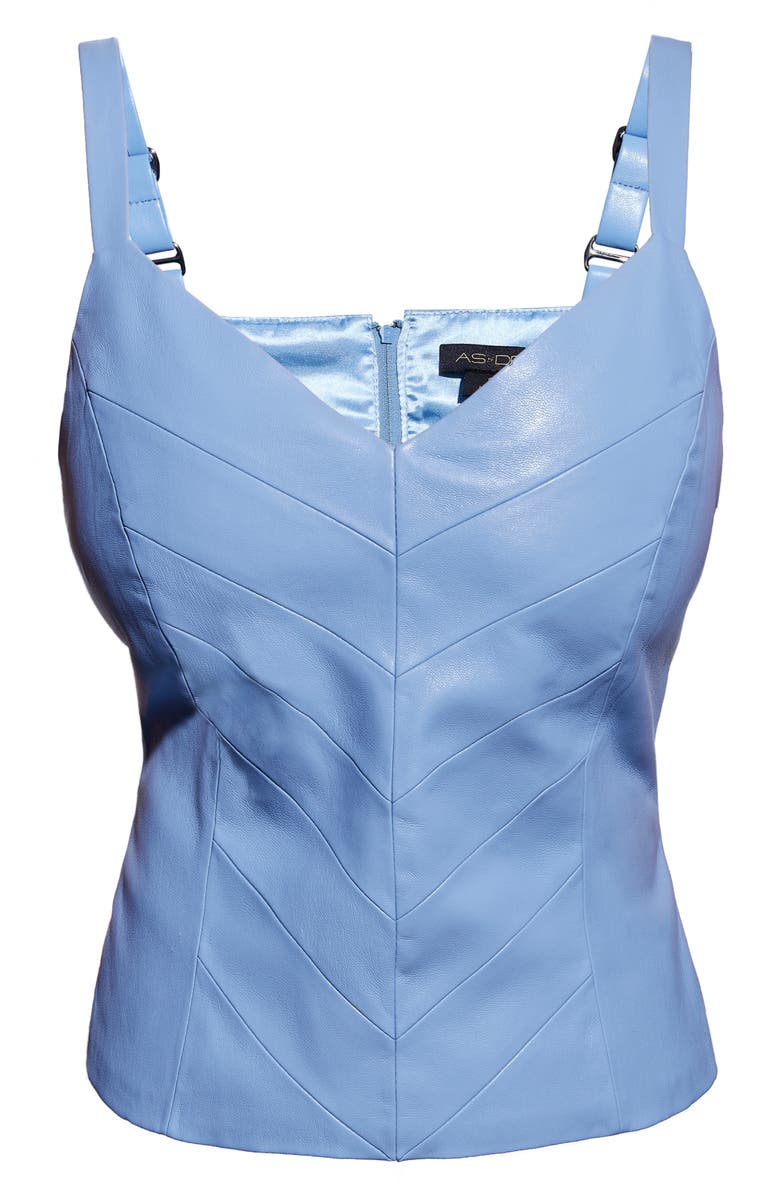 AS by DF Becca Reycled Leather Blend Bustier Top, Alternate, color,