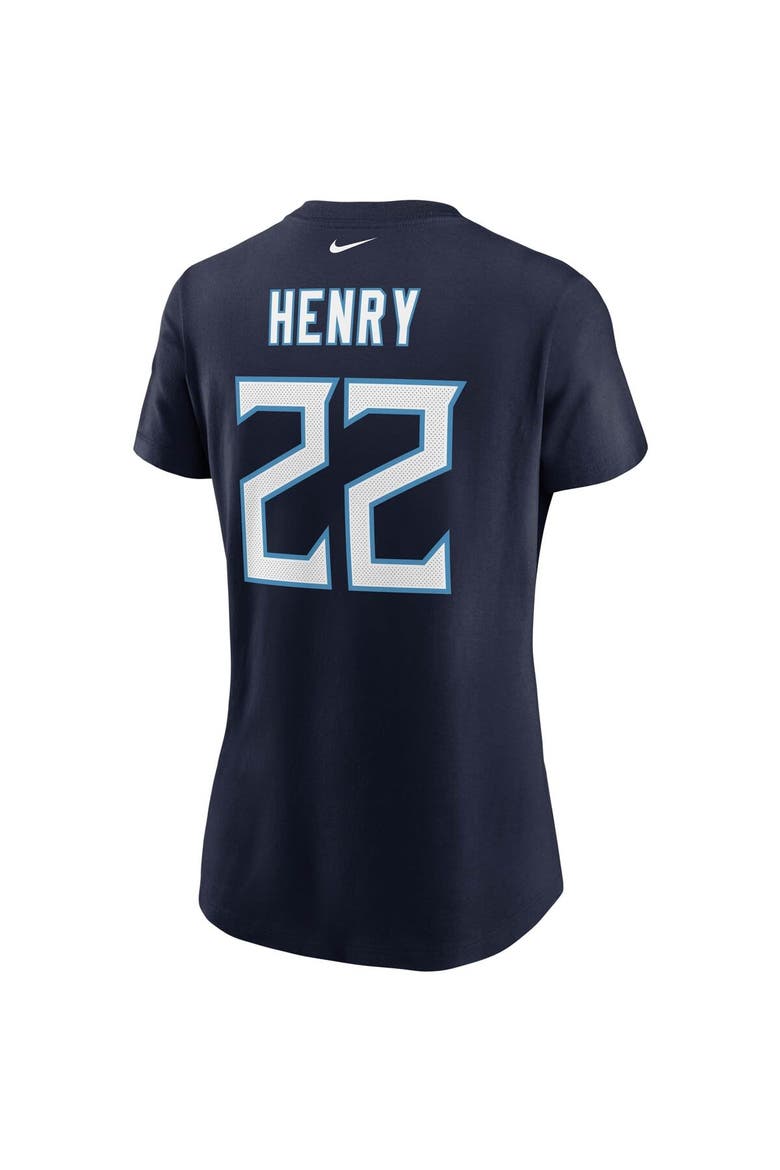Women's Nike Derrick Henry Navy Tennessee Titans Player Name & Number T-Shirt, Alternate, color, Navy