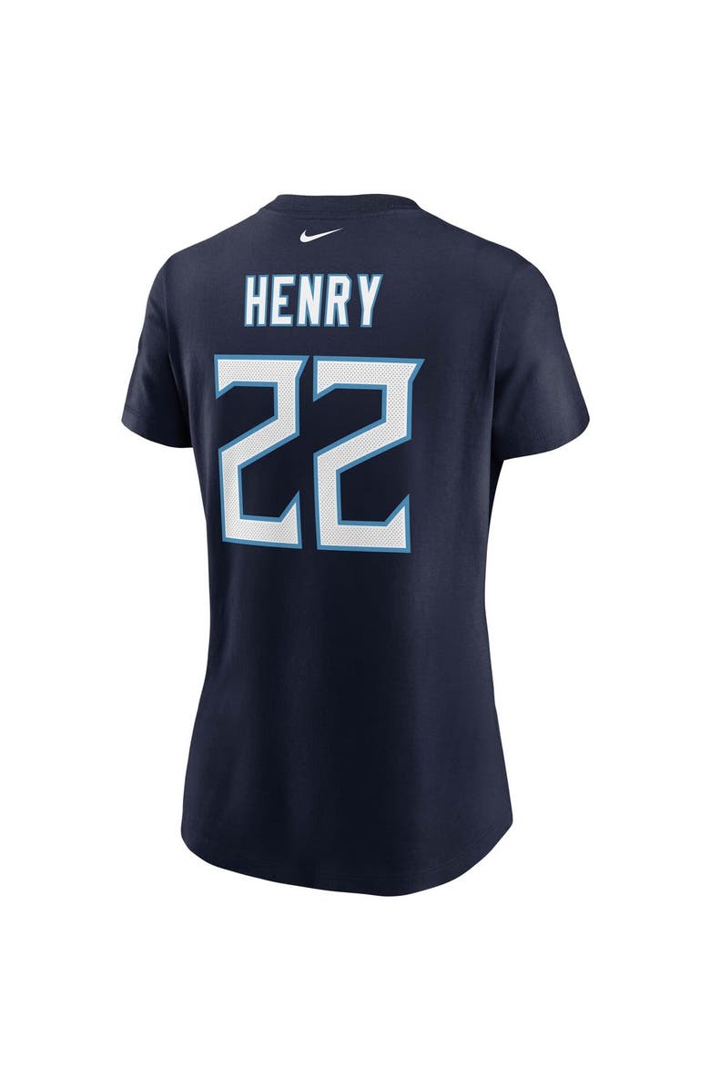 Nike Women's Nike Derrick Henry Navy Tennessee Titans Player Name & Number T-Shirt, Alternate, color,