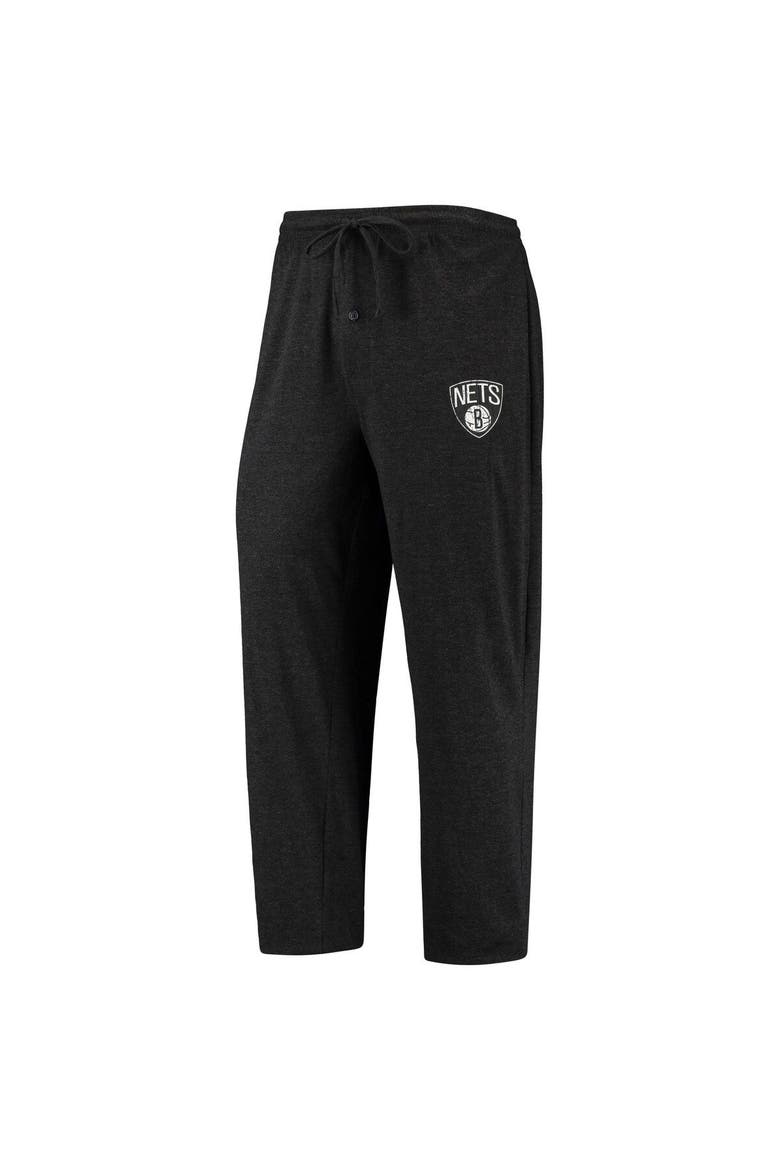 Men's Concepts Sport Black/Gray Brooklyn Nets Long Sleeve T-Shirt & Pants Sleep Set, Alternate, color, Black