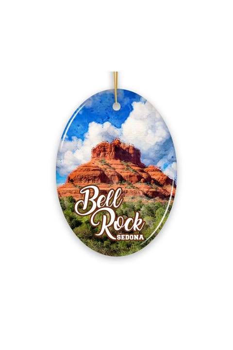 Bell Rock Sedona Watercolor Ceramic Ornament