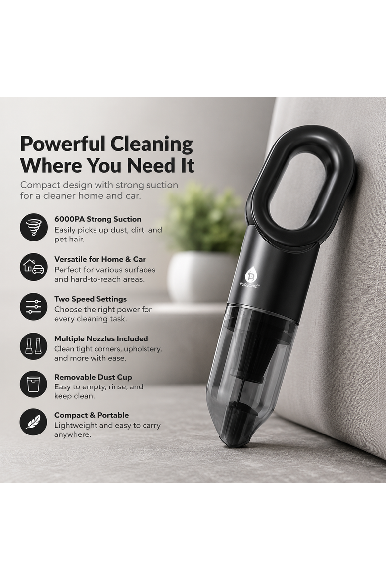 HANDHELDS VACUUM CLEANER, Alternate, color, Black