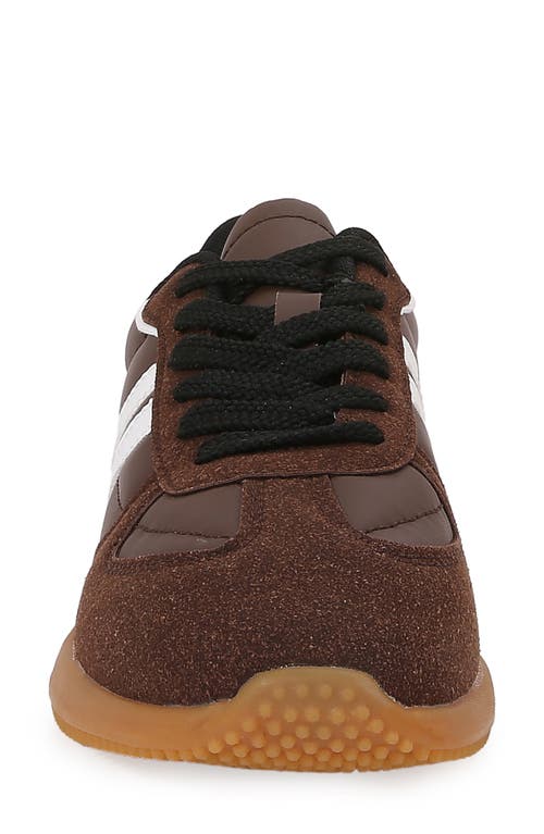 Berness Curve Stripe Sneaker In Burgundy